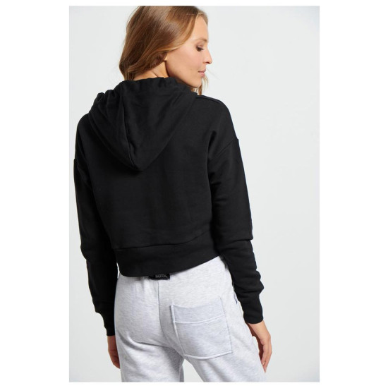 Bodytalk Γυναικείο φούτερ Crop Less is more